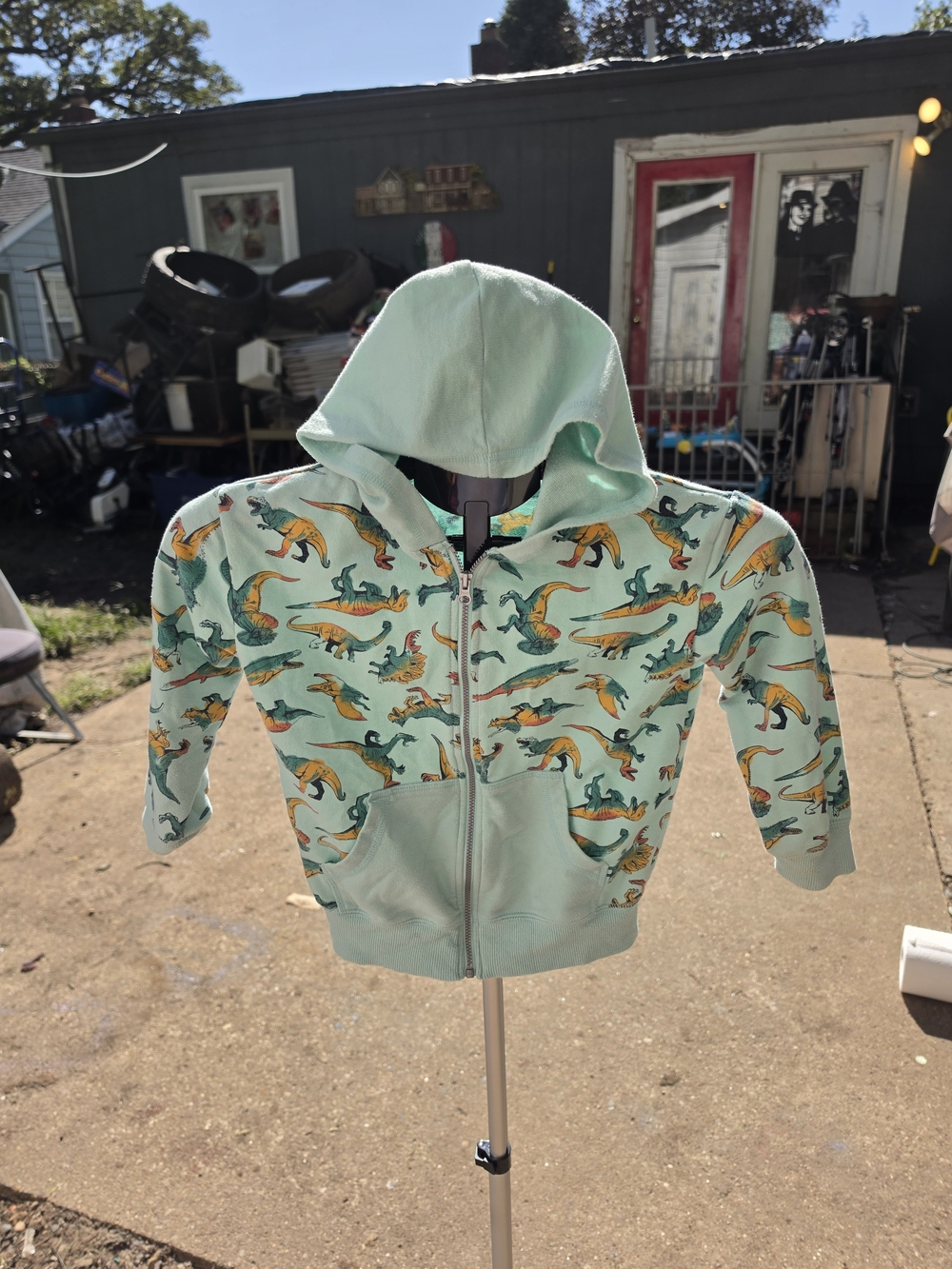 Jumping Beans Dinosaur Zip Up Hoodie Size 5T